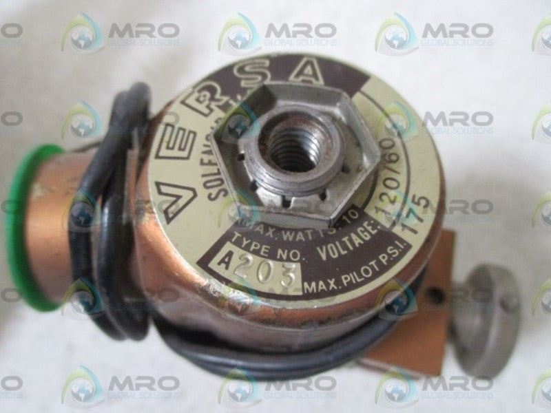 VERSA A203 SOLENOID VALVE  UNMP
