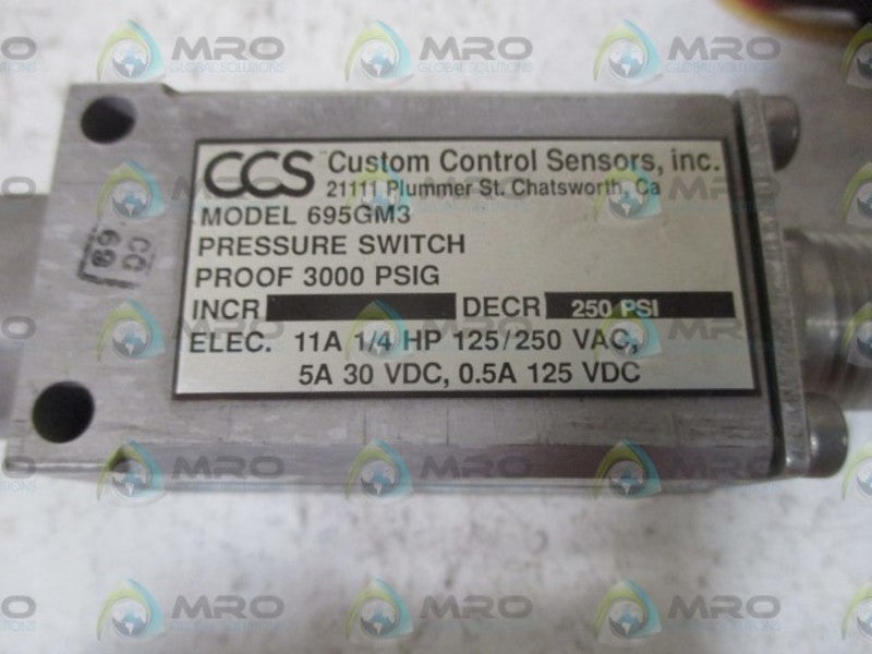 CCS 695GM3 DUAL -SNAP PRESSURE/TEMPERATURE  NSNP
