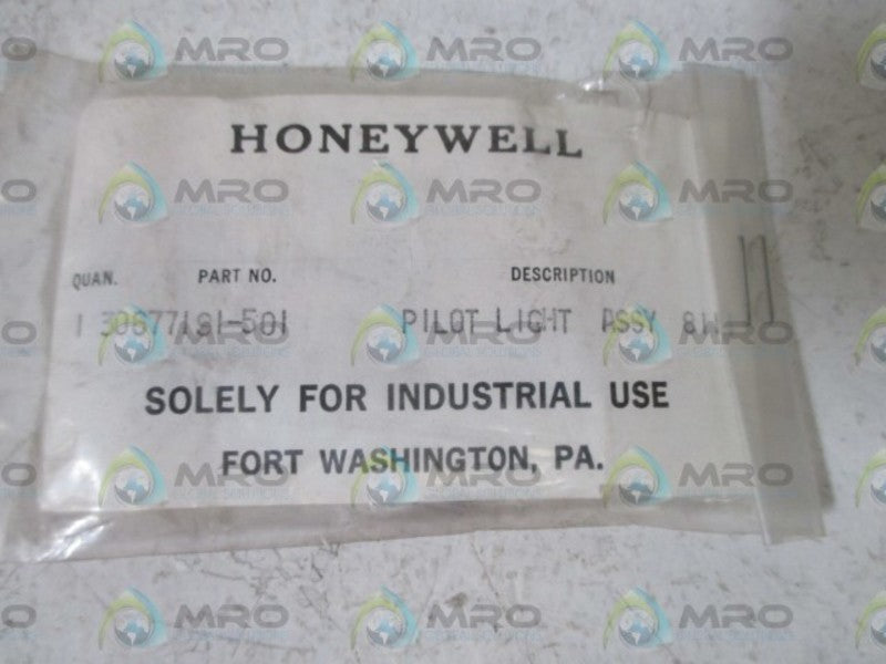 LOT OF 3 HONEYWELL 30677191-501 PILOT LIGHT ASSY. NSNP  IN A BAG
