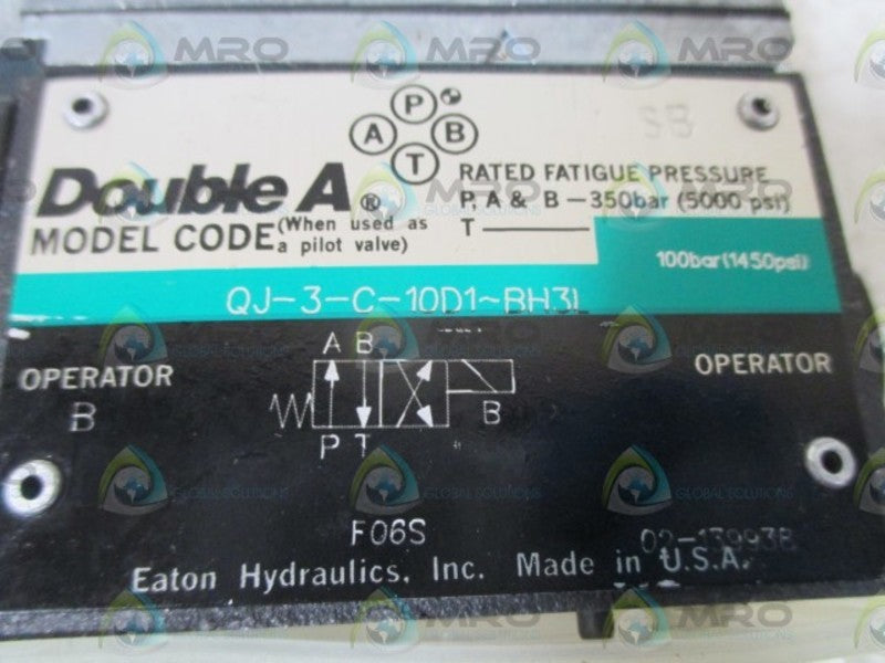 DOUBLE A QJ-3-C-10D1-BH3L VALVE  NSNP