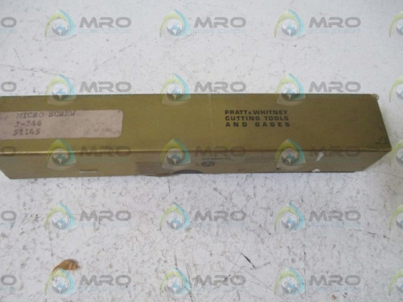 PRATT & WHITNEY CUTTING TOOLS J-246 MICRO SCREW  NSMP