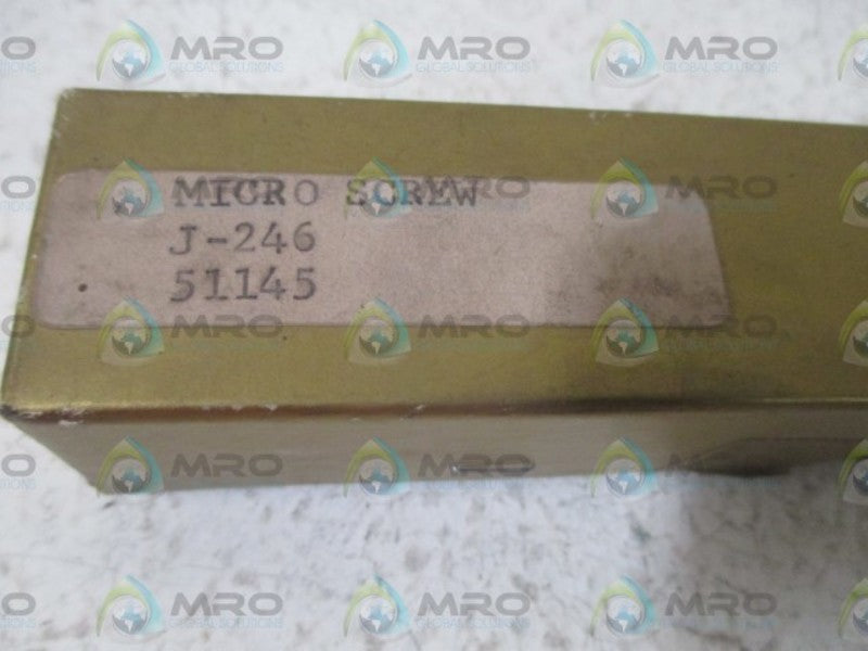 PRATT & WHITNEY CUTTING TOOLS J-246 MICRO SCREW  NSMP