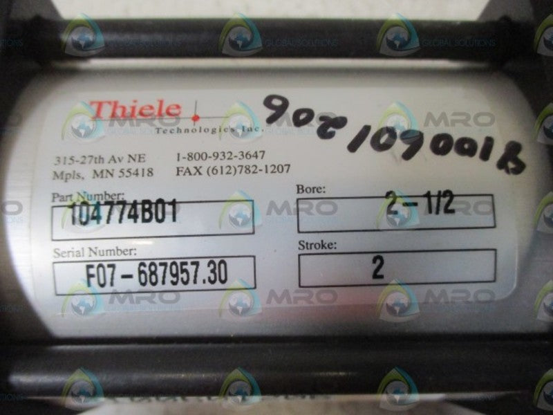 THIELE 104774B01 PNEUMATIC CYLINDER   NSNP