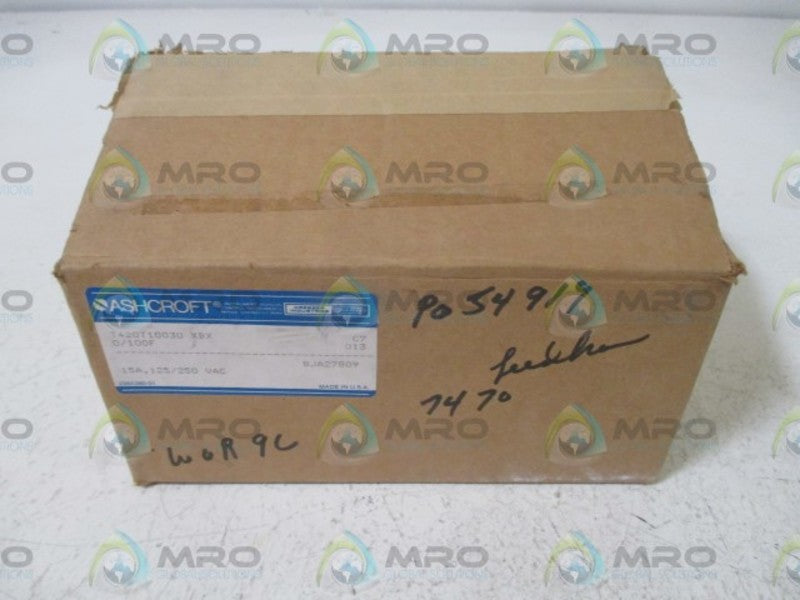 ASHCROFT T420T10030 XBX TEMPERATURE SWITCH  NSMP