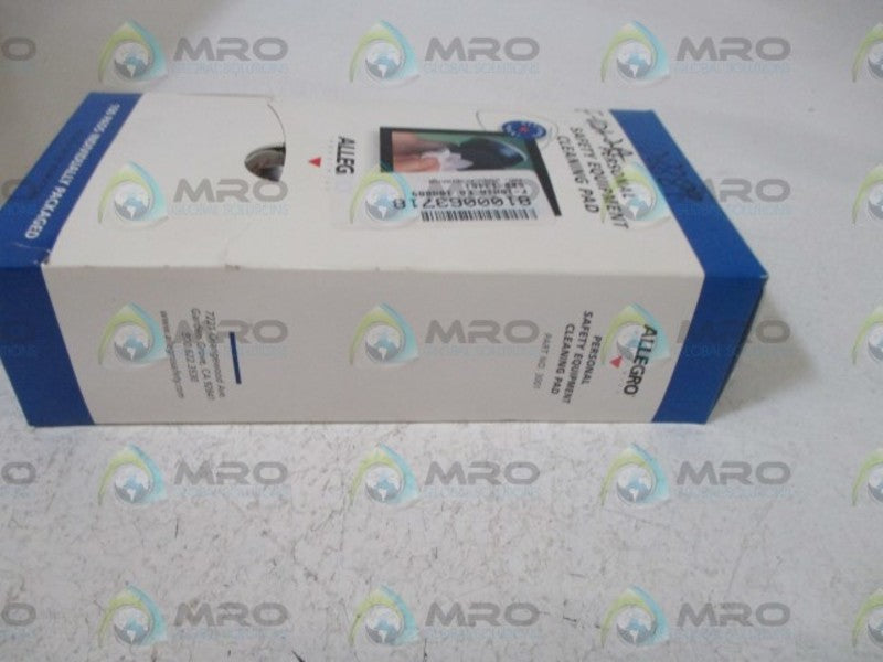 LOT OF 100 ALLEGRO 5BB-13461 WIPE PADS NSMP