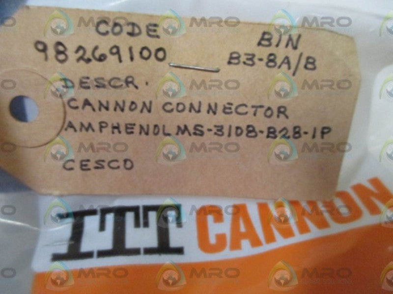 ITT MS-3108-B28-1P CONNECTOR  NSNP IN A BAG