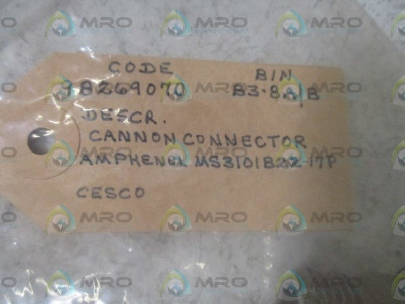 AMPHENOL MS3101B22-17P CONNECTOR * NEW IN A BAG *