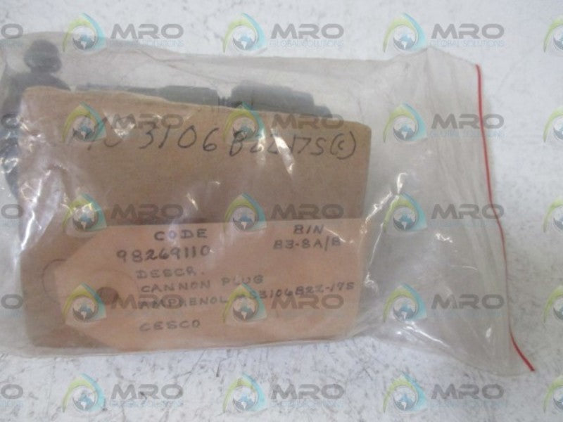 AMPHENOL MS3106B22-17S CONNECTOR * NEW IN A BAG *