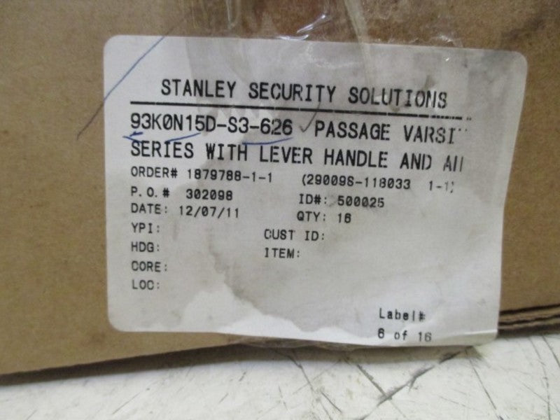 STANLEY 93K0N15D-S3-626 DOOR LEVER HANDLE  NSNP