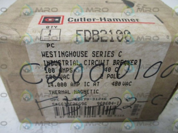 CUTLER HAMMER FDB2100 CIRCUIT BREAKER * NEW IN BOX *