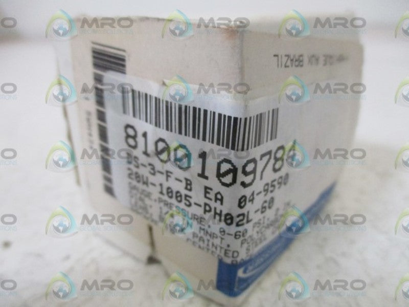 ASHCROFT 20W1005PH02L-60# PRESSURE GAUGE 0-60 PSI  NSMP