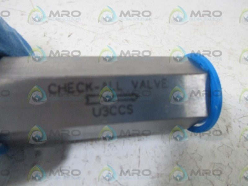 U3CCS CHECK-ALL VALVES  NSNP