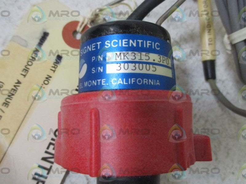 SIGNET SCIENTIFIC MK315.3PO FLOW SENSOR  NSNP