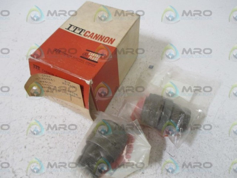 LOT OF 2 CANNON MS3106-B22-17P CONNECTOR NSMP