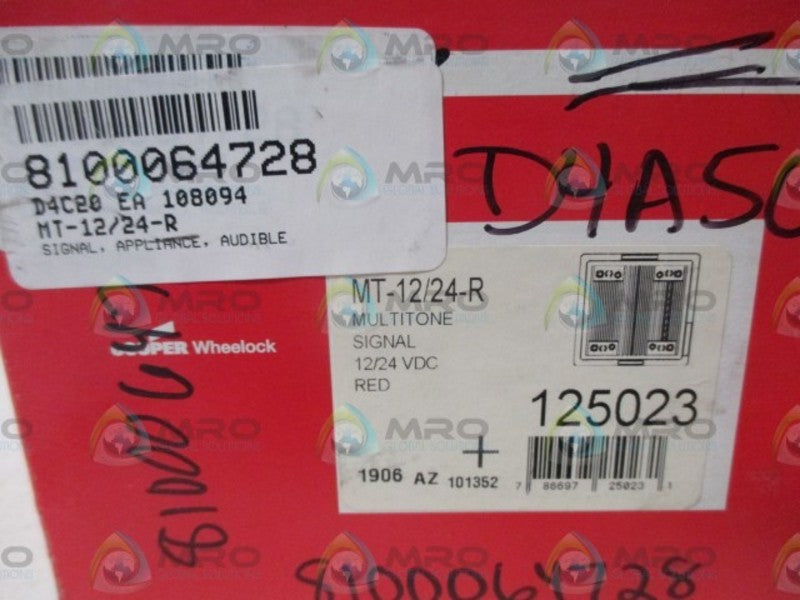 COOPER MT-12/24-R MULTITONE SIGNAL 12/24VDC  NSMP