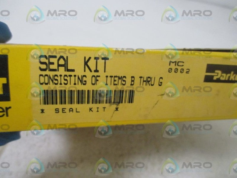 PARKER SEAL KIT CONSISTING OF ITEMS B THRU G  NSMP