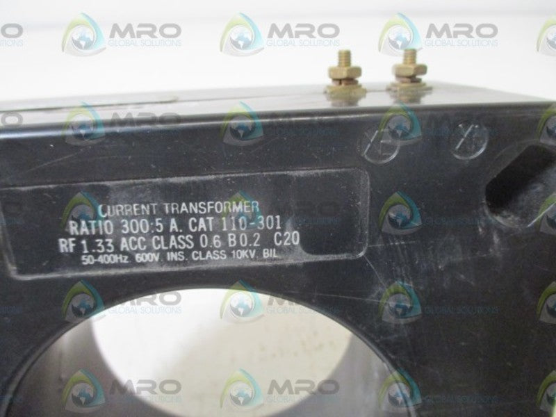 INSTRUMENT TRANSFORMER 110-301 CUURENT TRANSFORMER   NSNP