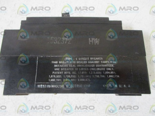 WESTINGHOUSE 1532372 CIRCUIT BREAKER  UNMP