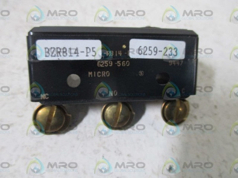 LOT OF 13 MICROSWITCH BZR814-P5 LIMIT SWITCH NSNP