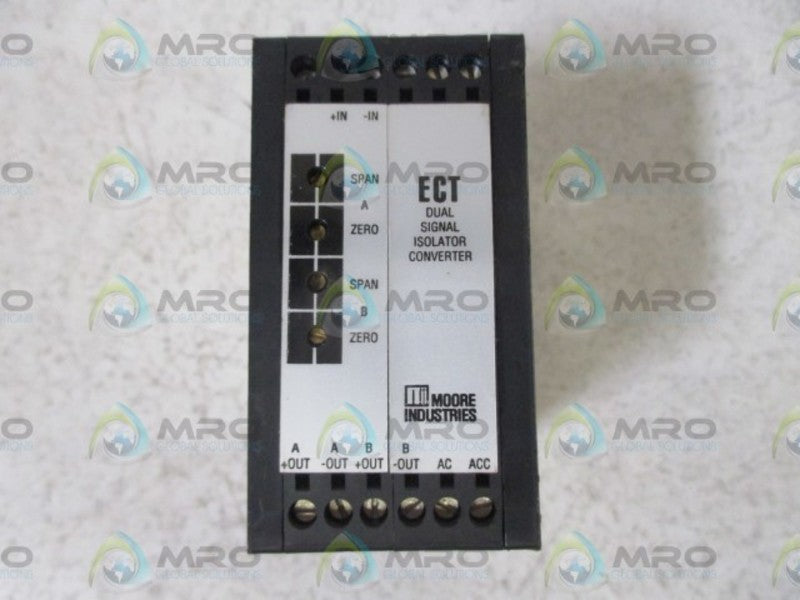 MOORE ECT/4-20MA/2X4-20MA/117AC[ECD] DUAL SIGNAL ISOLATOR CONVERTER  UNMP