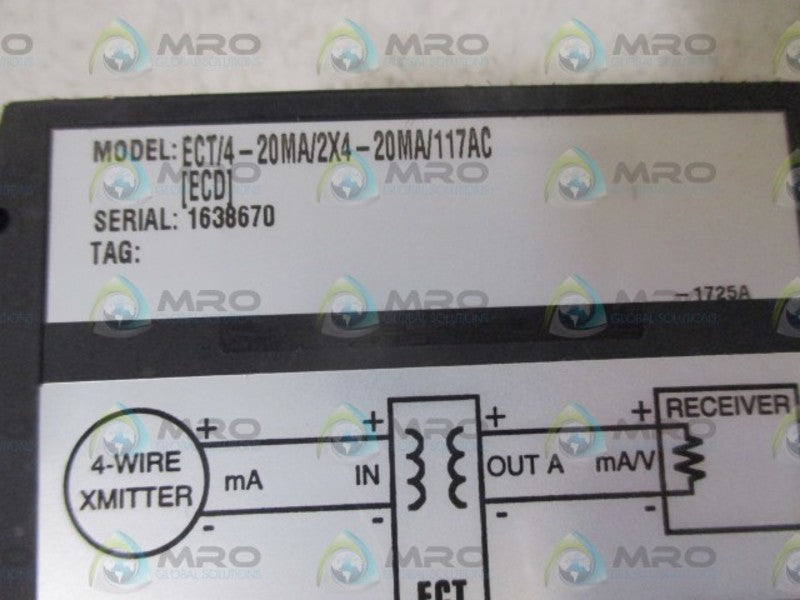 MOORE ECT/4-20MA/2X4-20MA/117AC[ECD] DUAL SIGNAL ISOLATOR CONVERTER  UNMP
