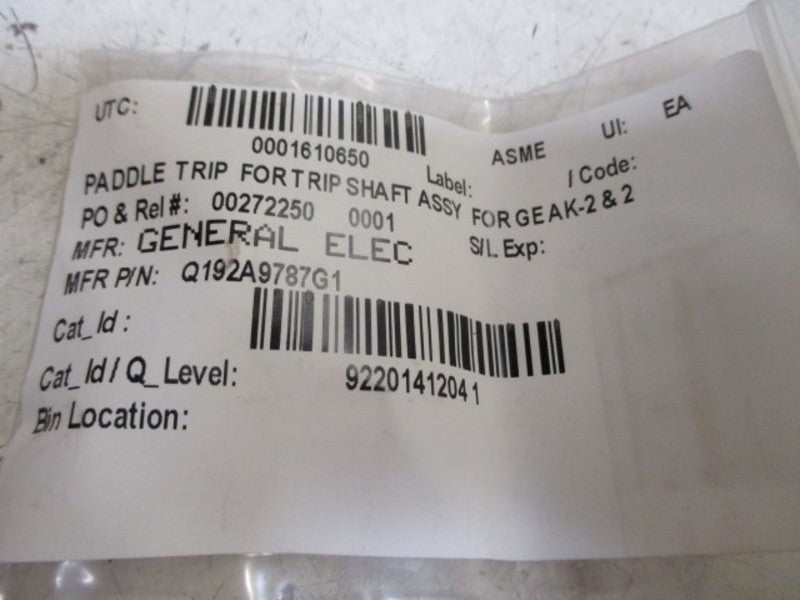 GENERAL ELECTRIC Q192A9787G1 PADDLE TRIP  NSNP