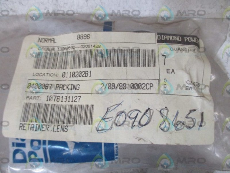LOT OF 7 DIAMOND 1078191127 LENS RETAINER NSNP IN A FACTORY BAG