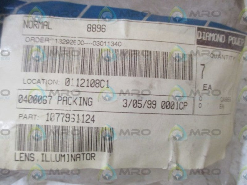 LOT OF 7 DIAMOND 1077961124 ILLUMINATOR LEN NSNP IN A FACTORY BAG