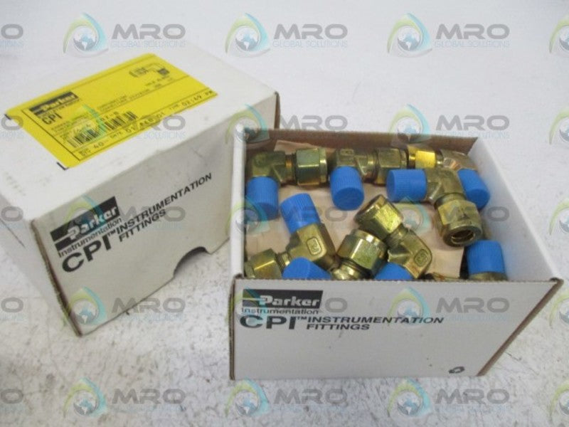 LOT OF 40 PARKER 6-4 CBZ-B MALE ELBOW *NEW IN BOX*