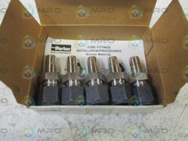 LOT OF 5 PARKER 6-6 TRBZ-SS REDUCER NSMP