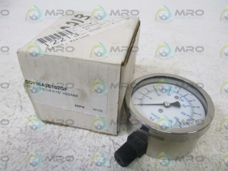 DD136A3E152GF GAUGE 0-380 PSI  NSMP