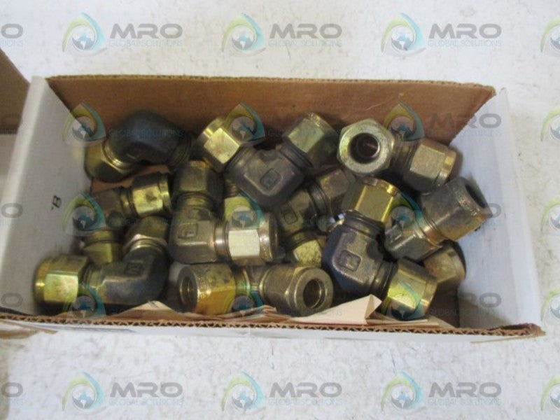 LOT OF 15 PARKER 6-6 EBZ-B BRASS ELBOW TUBE *NEW IN BOX*
