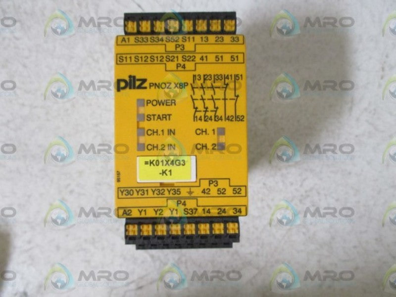 PILZ PNOZ X8P C 120VAC 3N/O2N/C 2SO SAFETY REALY  NSNP