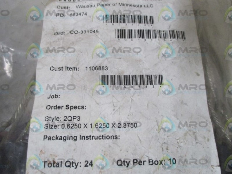 LOT OF 24 CARBON 2QP3 CARBON BRUSHES NSNP IN A BAG