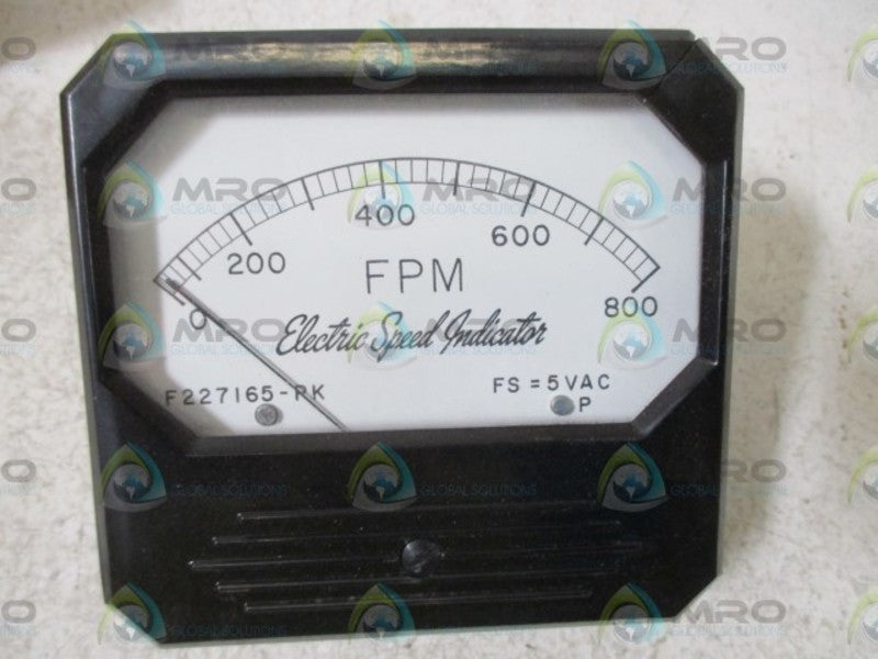ELECTRIC SPEED F227165-PL GAGUE 0-800 PSI  NSMP