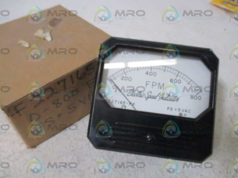 ELECTRIC SPEED F227165-PL GAGUE 0-800 PSI  NSMP