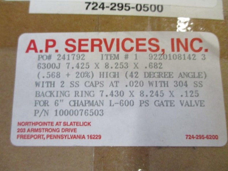 AP SERVICES 92201081423 PRESSURE SEAL RING  NSMP