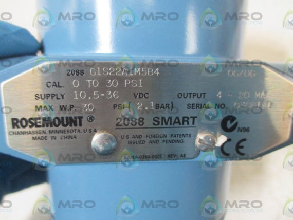 ROSEMOUNT 2088 G1S22A1M5B4 PRESSURE TRANSMITTER * NEW NO BOX *