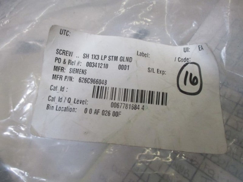 SIEMENS 626C96604B SCREW  NSMP