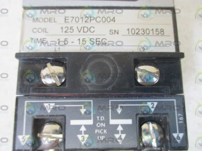AGASTAT E7012PC004 TIMING RELAY (AS PICTURED)  UNMP