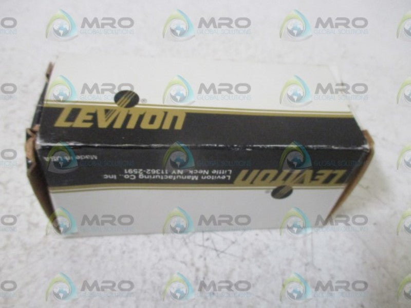 LEVITON 1101-CW FRAMED SWITCH  NSMP
