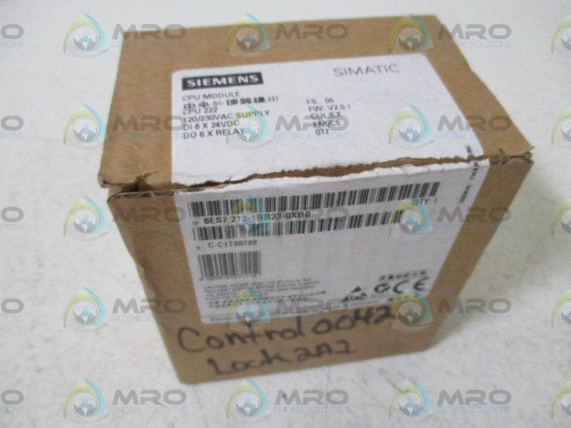 SIEMENS 6ES7 212-1BB23-0XB4 CPU MODULE  NSMP