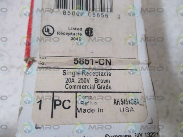 PASS & SEYMOUR 5851-CN SINGLE RECEPTACLE  NSMP