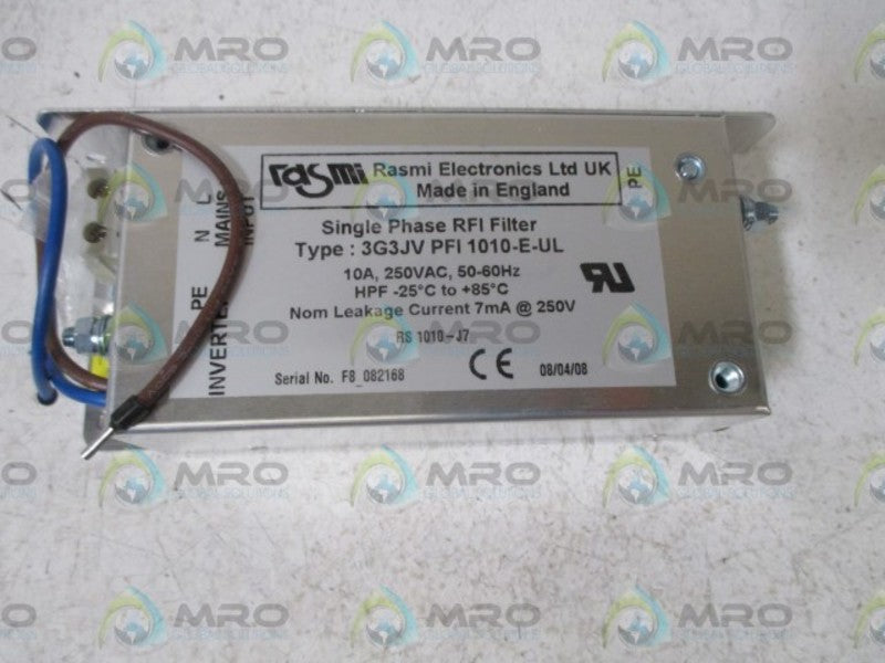 RASMI 3G3JV PFI 1010-E-UL SINGLE PHASE RFO FILTER  NSMP