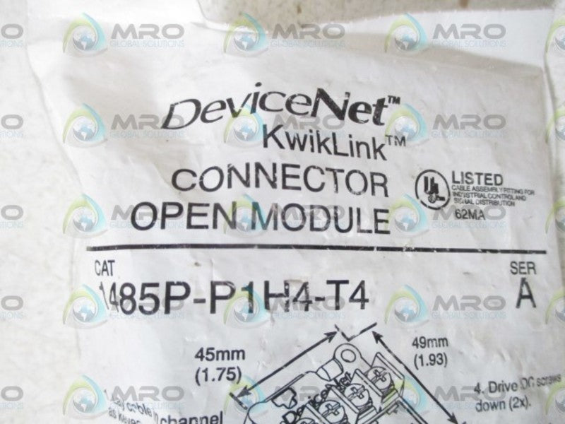DEVICE NET 1485P-PIH4-T4 CONNECTOR OPEN MODULE * NEW IN A FACTORY BAG *