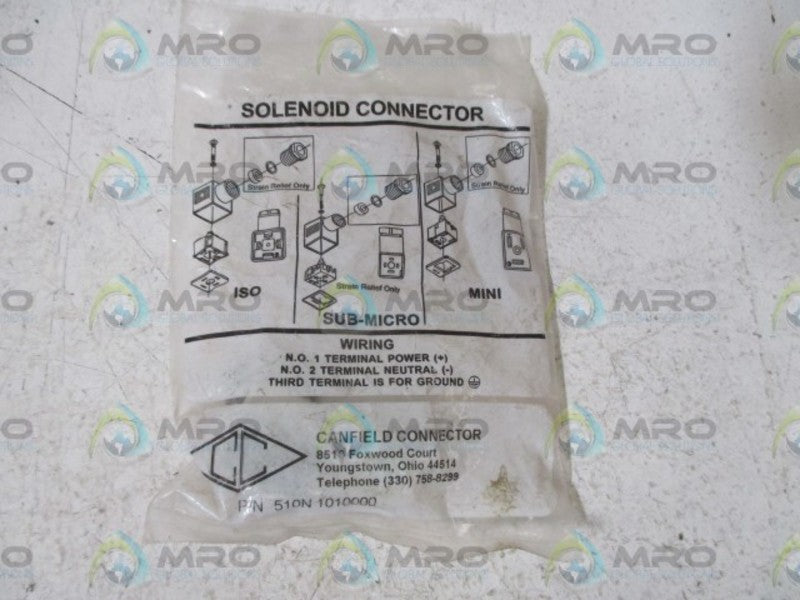 CANFIELD CONNECTOR 510N 1010000 SOLENOID CONNECTOR  NSMP