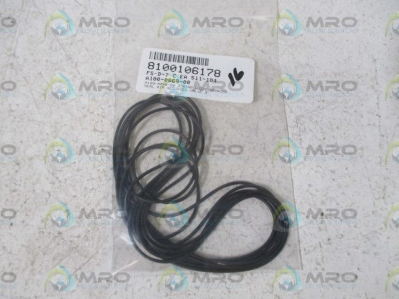 LOT OF 6 A100-0069-00 O-RING NSNP IN A BAG