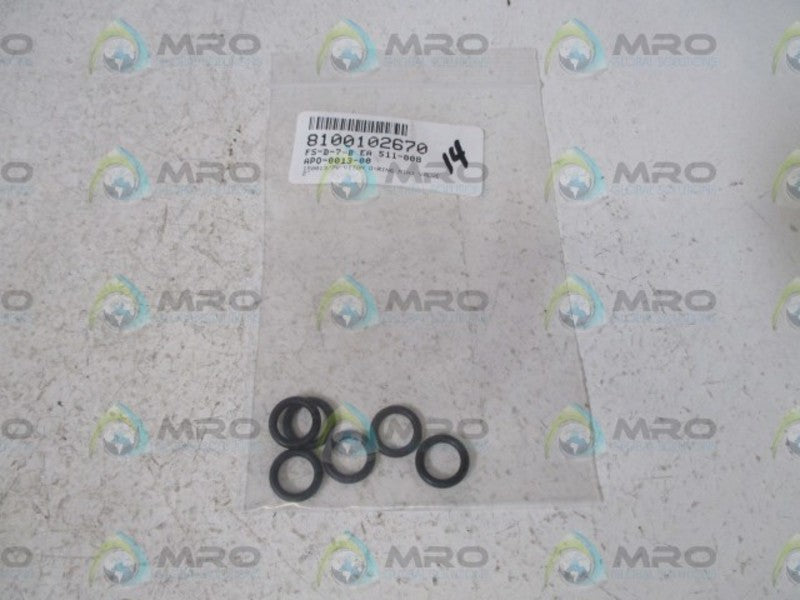 LOT OF 7 VITTON AP0-0013-00 O-RING NSNP IN A BAG