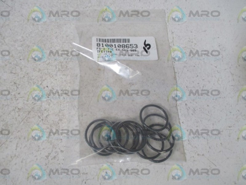 LOT OF 13 TFE110B O-RING NSNP IN A BAG