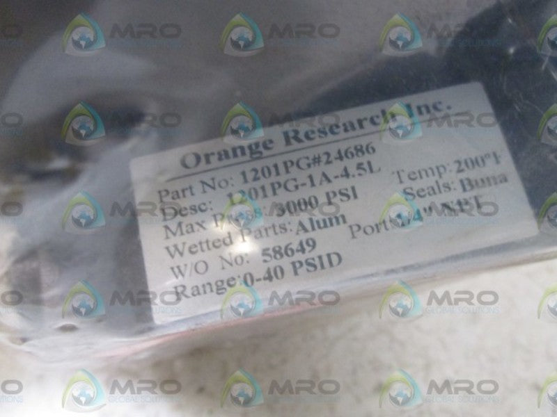 ORANGE RESEARCH INC. 1201PG-1A-4.5L GAUGE  NSMP